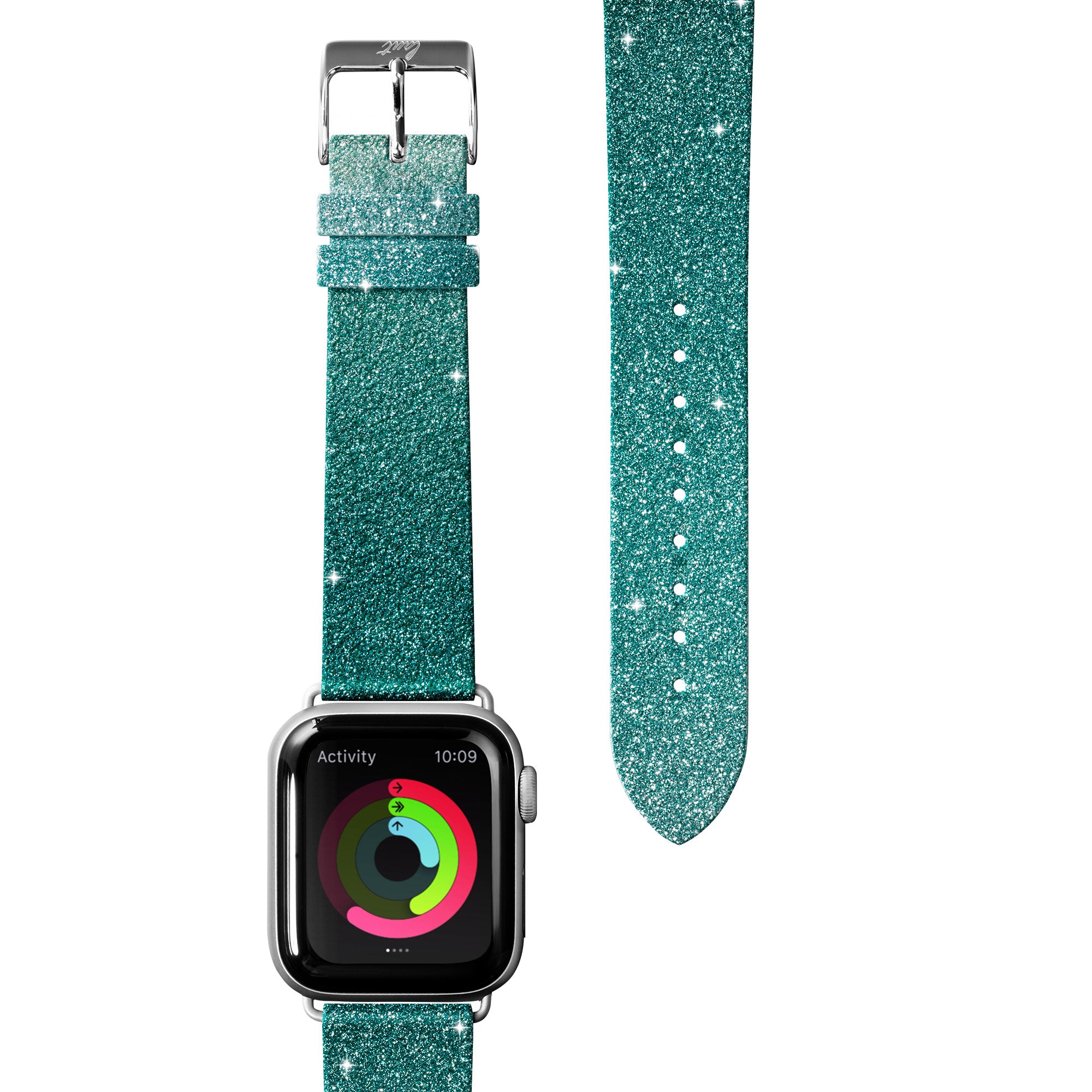 Silver glitter 2024 apple watch band